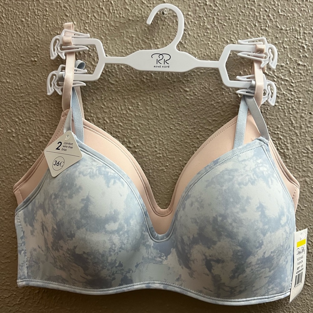 René Rofé Comfort Wire-Free Bra 2 Pack
